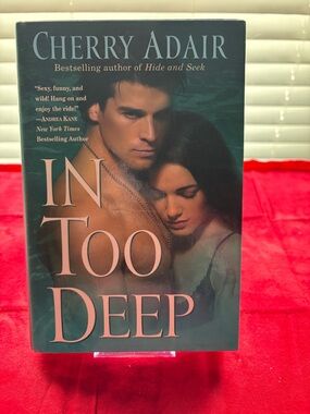 Cherry Adair "In Too Deep" Romance Paperback - Teal & Pink Cover